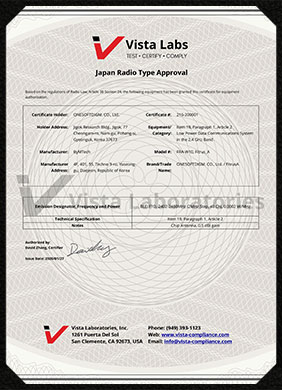 ONESOFTDIGM, Certification